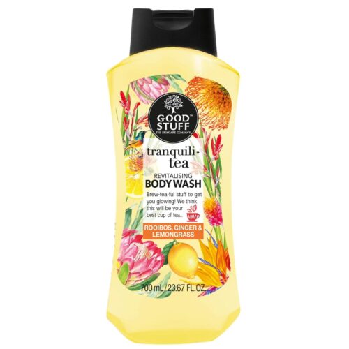 GOOD STUFF GS TRANQUILI-TEA LEMONGRASS GINGER ROOIBOS TEA BODY WASH 700ML