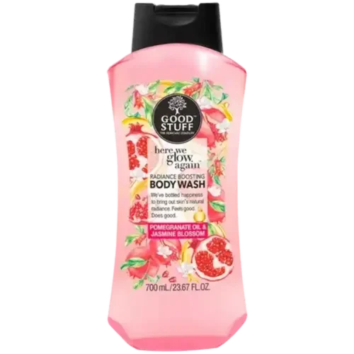 GOOD STUFF HERE WE GLOW AGAIN POMEGRANATE OIL JASMIN BLOSSOM BODY WASH 700ML