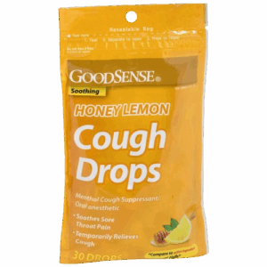 GOODSENSE SOOTHING HONEY LEMON COUGH DROPS 30DROPS