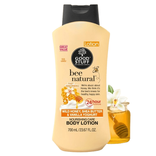 GOOD STUFF BEE NATURAL WILD HONEY SHEA BUTTER VANILLA YOGHURT BODY LOTION 700ML