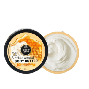 GOOD STUFF  BEE NATURAL WILD HONEY SHEA VANILLA YOGHURT BODY BUTTER 250ML