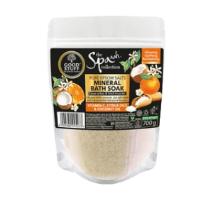 GOOD STUFF COCONUT OIL SANDALWOOD PURE EPSOM MINERAL BATH SOAK SCOOP 300G