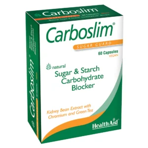 HEALTH AID CARBOSLIM SUGAR GUARD 60CAPS KIDNEY BEAN CHROMIUM GREEN