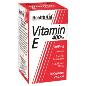 HEALTH AID VITAMIN E 400IU 268MG VEG 30CAPSULES
