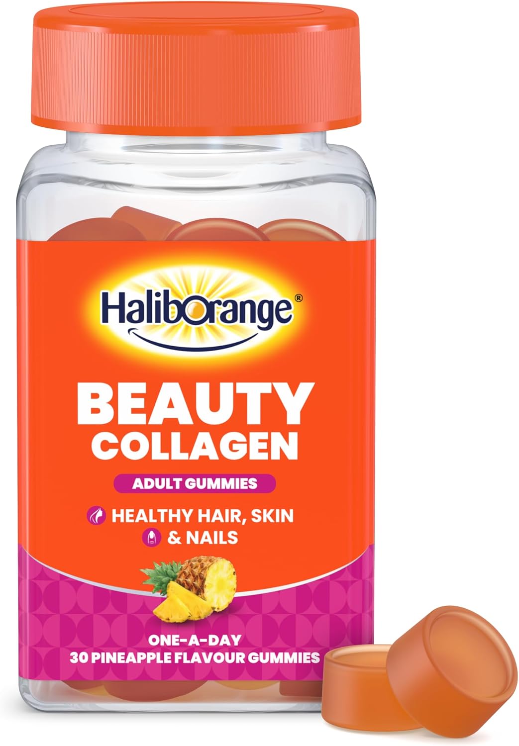 HALIBORANGE BEAUTY COLLAGEN ADULT GUMMIES 30S PINEAPPLE