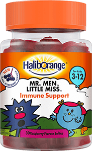 HALIBORANGE MR HAPPY &LITTLE MISS RASPBERRY SOFTIES 30S 3-12 YRS