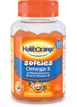 HALIBORANGE SOFTIES OMEGA-3 & MULTIVIT VIT D 60S ORANGE