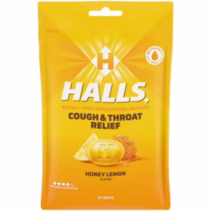 HALLS RELIEF HONEY LEMON FLAVOR DROPS 30S