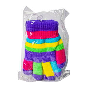 HANDY GLOVE LINED STRIPED MULTICOLOUR PAIR
