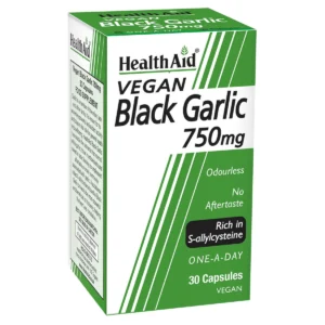 HEALTH AID BLACK GARLIC 750MG 30 CAPSULES