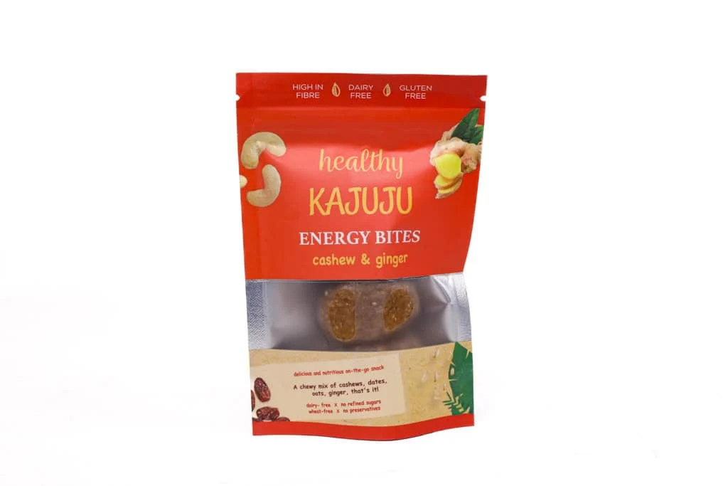 HEALTHY KAJUJU ENERGY BITES CASHEW & GINGER 90G