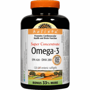 HOLISTA SUPER CONCENTRATE OMEGA-3 EPA 420 DHA 280 120SOFTGELS FISH OIL 1200MG