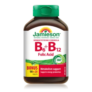 JAMIESON B6+B12 AND FOLIC ACID TABLETS 110S