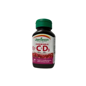 JAMIESON CHEWABLE TABLETS C+D3 30S