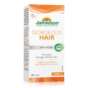 JAMIESON GORGEOUS HAIR SOFTGELS 60S BIOTIN