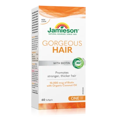 JAMIESON GORGEOUS HAIR SOFTGELS 60S BIOTIN