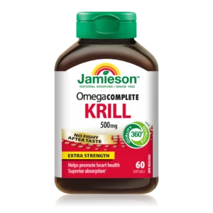 JAMIESON OMEGA COMPLETE PURE KRILL OIL 500MG 60SOFTGELS