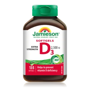 JAMIESON VITAMIN D3 2500IU SOFTGELS 135S