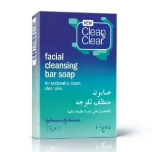 J&J CLEAN & CLEAR FACIAL CLEANSING BAR SOAP 75G