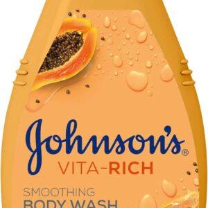 JOHNSONS VITA RICH SMOOTHING BODY WASH 400ML PAPAYA EXTRACT