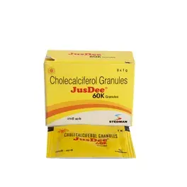 JUSDEE 60K GRANULES COLECALCIFEROL 1G 8S