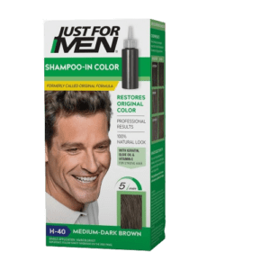JUST FOR MEN MOUSTACHE & BEARD MEDIUM- DARK BROWN SHAMPOO M-40