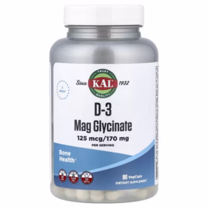 KAL D-3 MAG GLYCINATE 125MCG D3 200MG MAGN 90VEGCAPS