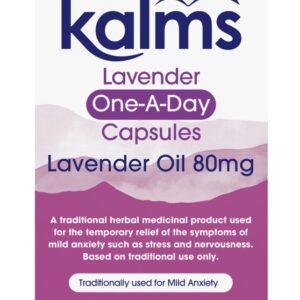 KALMS ONE A DAY CAPSULES 14S LAVENDER 80MG