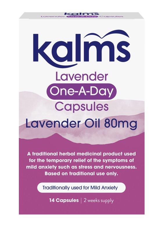 KALMS ONE A DAY CAPSULES 14S LAVENDER 80MG