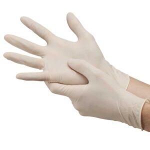 KAMFIT SURGICALS LATEX GLOVES LARGE 100S