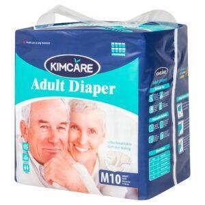 KIMCARE ADULT DIAPERS MEDIUM 10'S