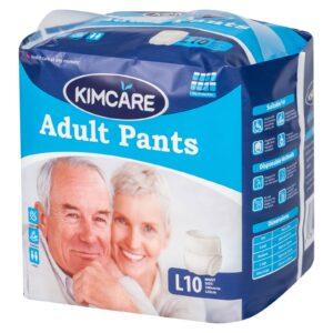 KIMCARE ADULT PANTS LARGE 10'S