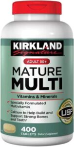 KIRKLAND MATURE MULTI ADULT 50+ TABLETS 400S