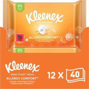 KLEENEX WATERFRESH WIPES ALLERGY COMFORT 40S
