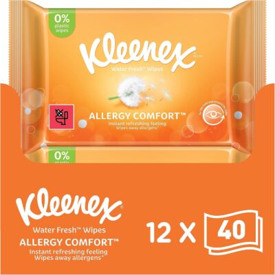 KLEENEX WATERFRESH WIPES ALLERGY COMFORT 40S