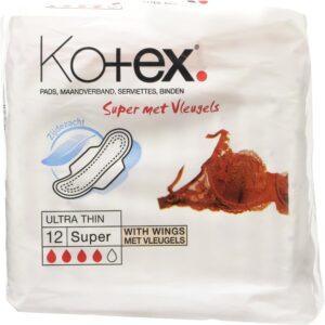 KOTEX ULTRA THIN SUPER WITH WINGS 12S