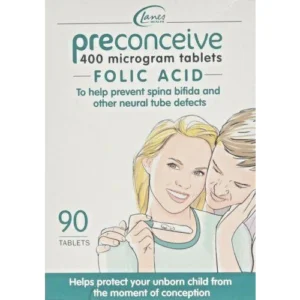 LANES PRECONCEIVE 400MCG FOLIC ACID 90TABLETS