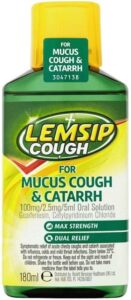 LEMSIP COUGH FOR MUCUS COUGH & CATARRH ORAL SOLUTION 180ML