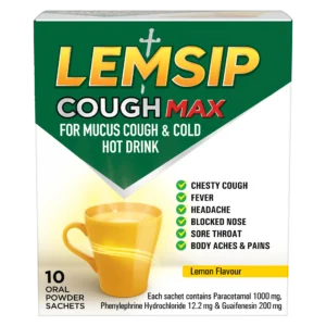 LEMSIP COUGH MAX FOR MUCUS COUGH & COLD SATCHETS 10S-9152