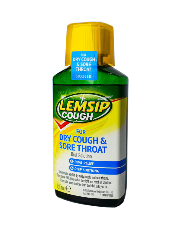 LEMSIP DRY COUGH AND SORE THROAT 180ML