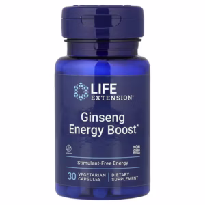 LIFE EXTENSION GINSENG ENERGY BOOST VEG 30CAPS