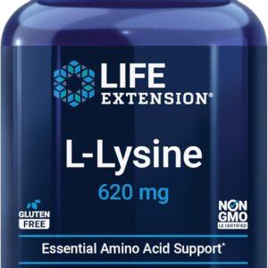 LIFE EXTENSION L-LYSINE 620MG VEG 100CAPS L LYSINE