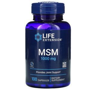 LIFE EXTENSION MSM 1000MG JOINT SUPPORT 100CAPS