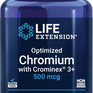 LIFE EXTENSION OPTIMIZED CHROMIUM WITH CROMINEX 3+ 500MCG VEG 60CAPS