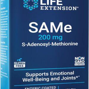 LIFE EXTENSION SAME 200MG S-ADENOSYL-METHIONINE COATED 30TABLETS
