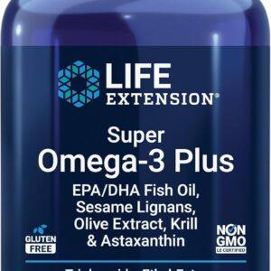 LIFE EXTENSION  SUPER OMEGA-3 PLUS EPA/DHA SESAME KRILL 120SOFGELS