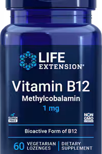 LIFE EXTENSION  VITAMIN B12 METHYLCOBALAMIN 1MG LOZENGES 60S