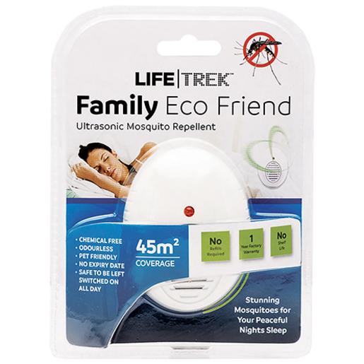 LIFE TREK FAMILY ECO FRIEND ULTRASONIC MOSQUITO REPELLENT 45M COVERAGE