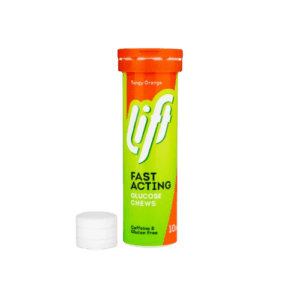 LIFT TANGY ORANGE FAST ACTING GLUCOSE CHEWS 50S