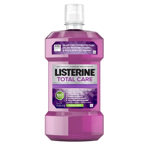 LISTERINE TOTAL CARE TEETH & GUM FRESH MINT M/WASH 600ML
